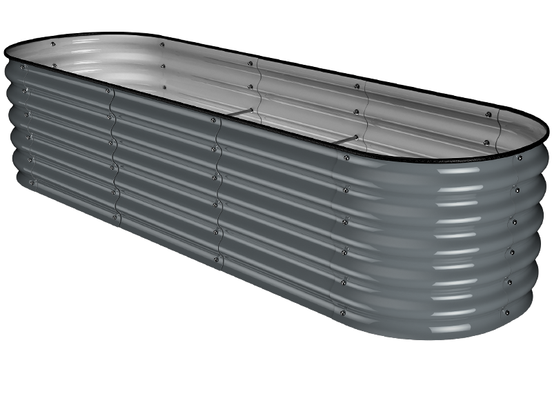 HOFGARTEN Metal raised garden bed with 42 cm height.