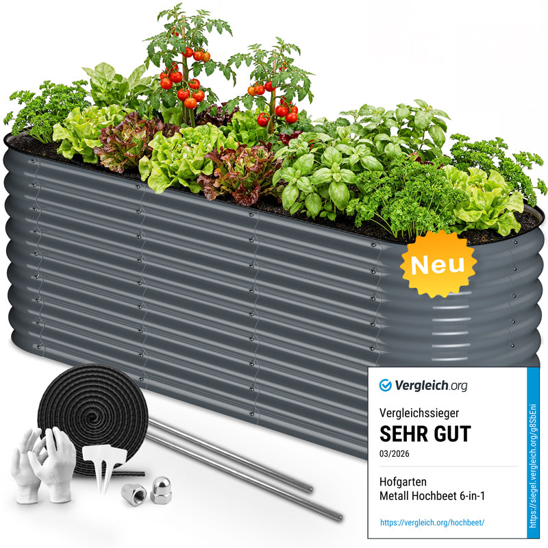 HOFGARTEN QuickGrow Plus, 6-in-1 Metall Hochbeet