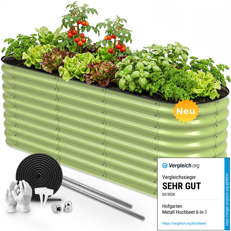 HOFGARTEN QuickGrow Plus, 6-in-1 Metall Hochbeet