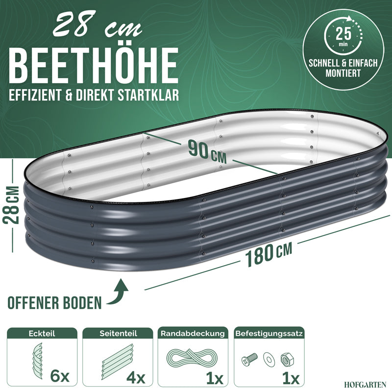 HOFGARTEN QuickGrow Compact, Metall Hochbeet