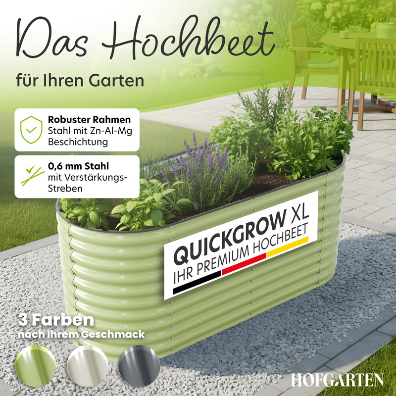 HOFGARTEN Metall-Hochbeet 'QuickGrow XL' (78 cm Beethöhe)