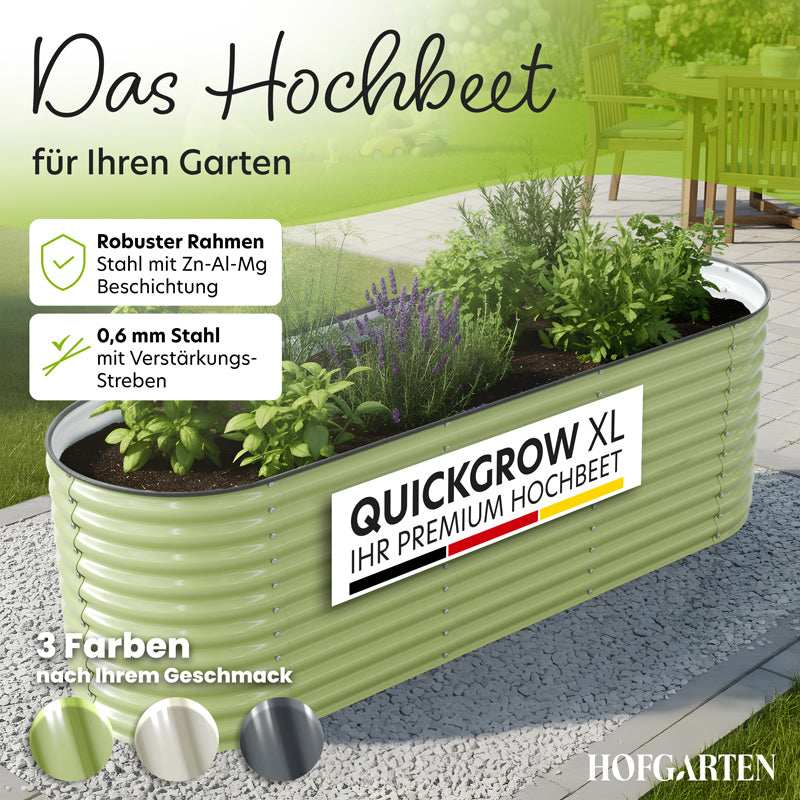 HOFGARTEN Metall-Hochbeet 'QuickGrow XL' (78 cm Beethöhe)