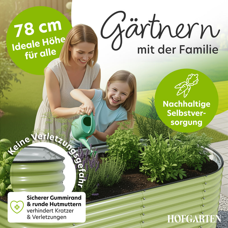 HOFGARTEN Metall-Hochbeet 'QuickGrow XL' (78 cm Beethöhe)