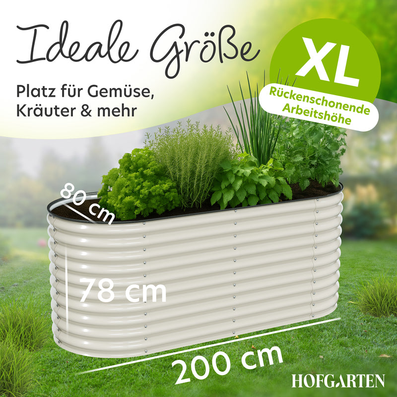 HOFGARTEN Metall-Hochbeet 'QuickGrow XL' (78 cm Beethöhe)