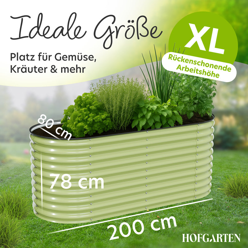 HOFGARTEN Metall-Hochbeet 'QuickGrow XL' (78 cm Beethöhe)