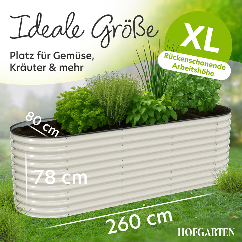 HOFGARTEN Metall-Hochbeet 'QuickGrow XL' (78 cm Beethöhe)