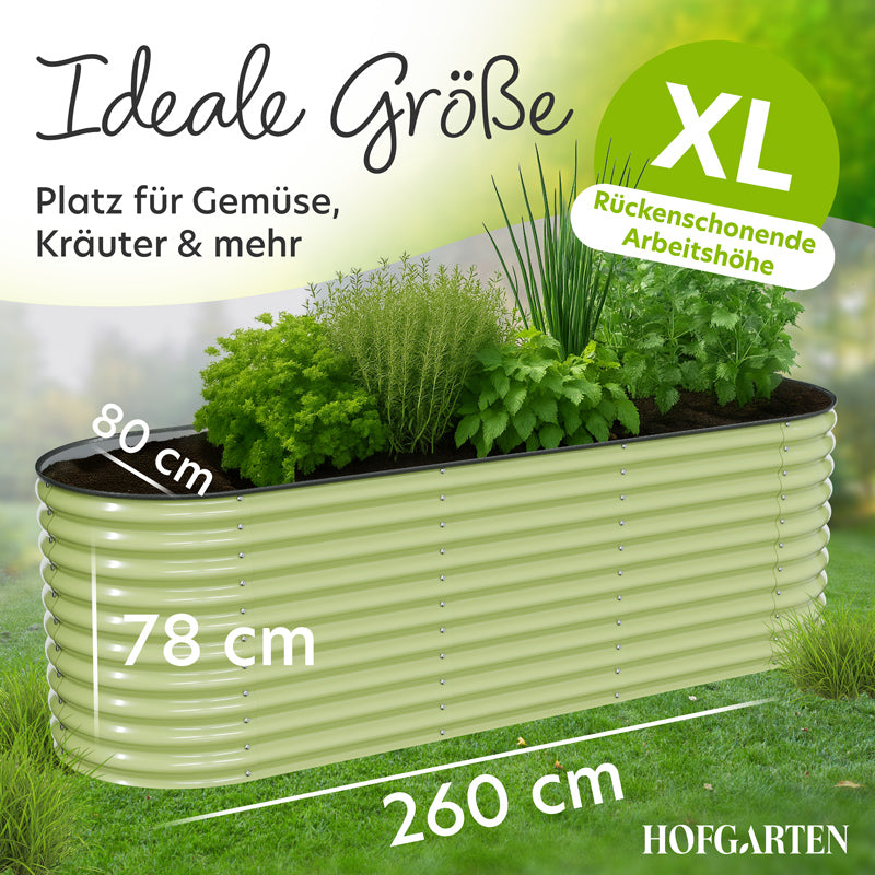 HOFGARTEN Metall-Hochbeet 'QuickGrow XL' (78 cm Beethöhe)