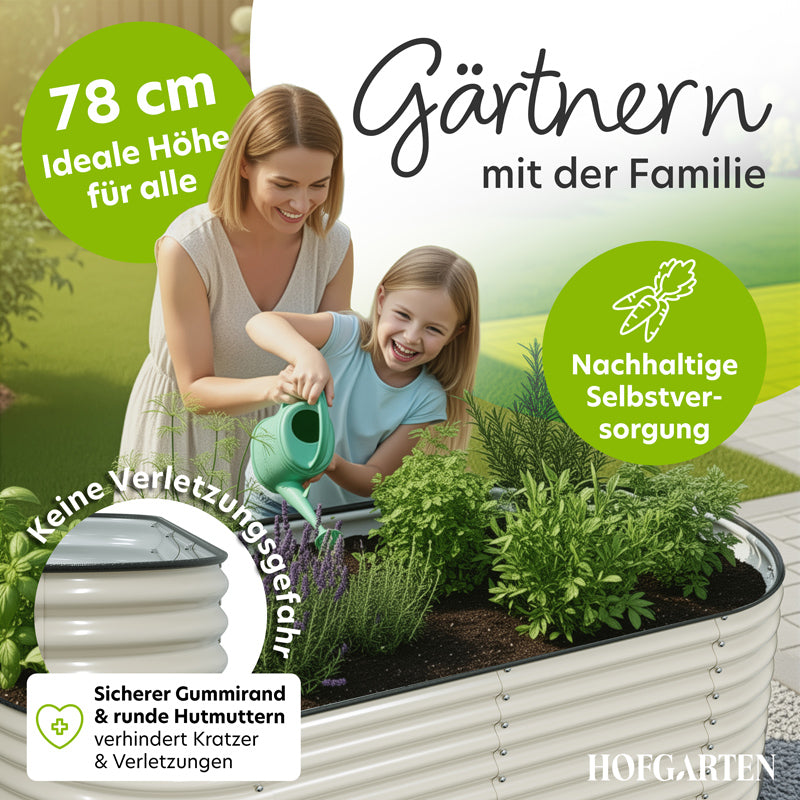HOFGARTEN Metall-Hochbeet 'QuickGrow XL' (78 cm Beethöhe)