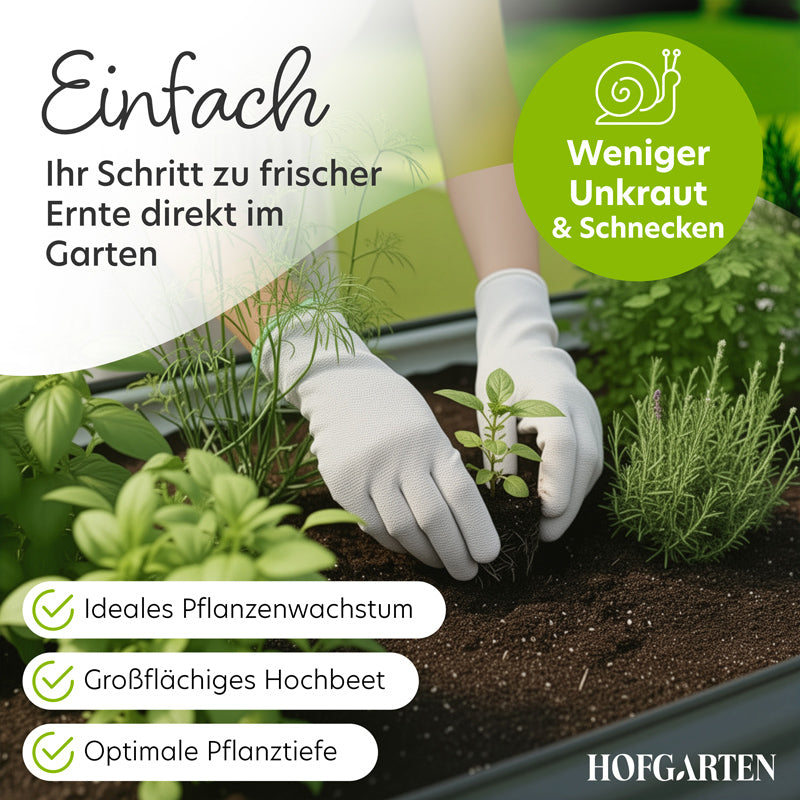 HOFGARTEN Metall-Hochbeet 'QuickGrow XL' (78 cm Beethöhe)