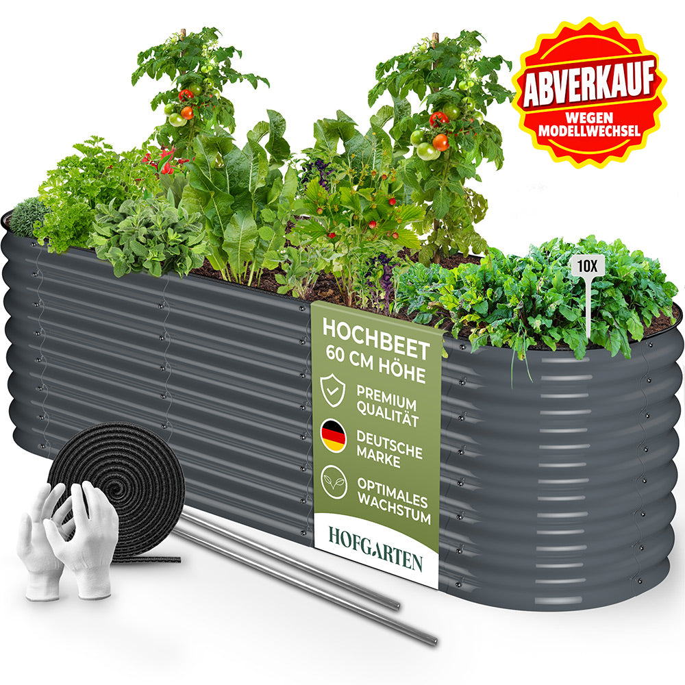 HOFGARTEN QuickGrow Plus, 6-in-1 Metall Hochbeet | 64 cm Beethöhe