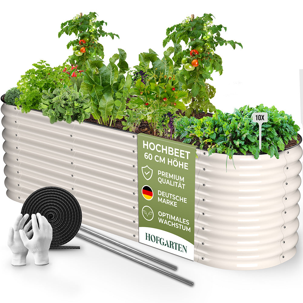 HOFGARTEN 6-in-1 Metall-Hochbeet 'QuickGrow PLUS' (60 cm Beethöhe)