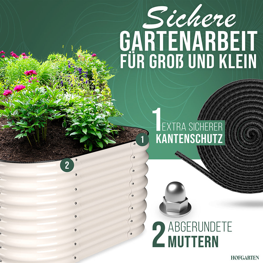 HOFGARTEN 6-in-1 Metall-Hochbeet 'QuickGrow PLUS' (60 cm Beethöhe)