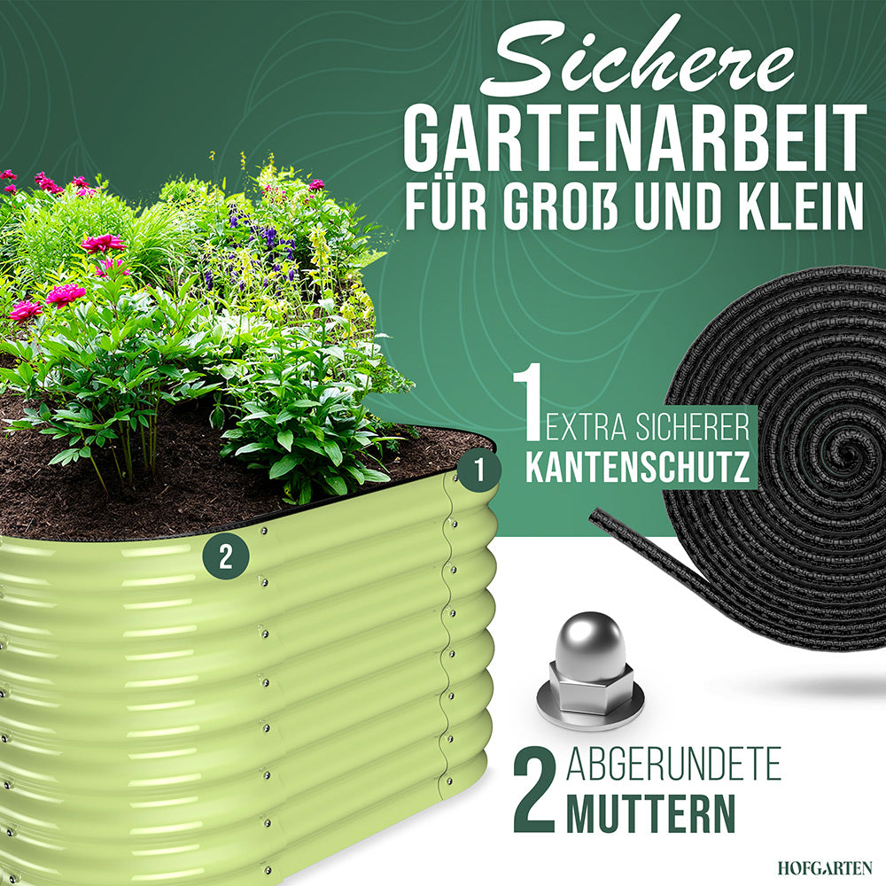 HOFGARTEN 6-in-1 Metall-Hochbeet 'QuickGrow PLUS' (60 cm Beethöhe)