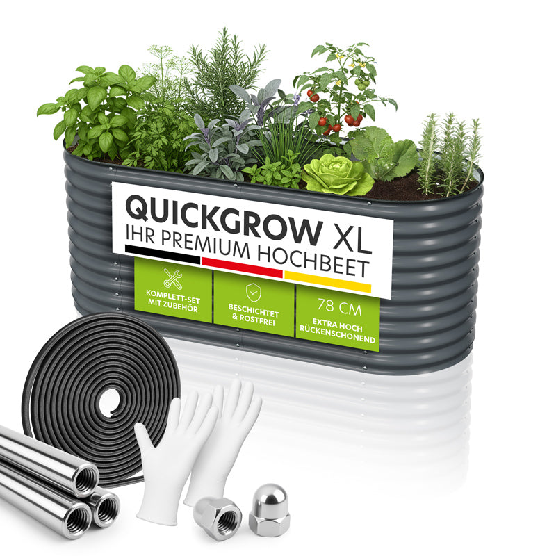 HOFGARTEN Metall-Hochbeet 'QuickGrow XL' (78 cm Beethöhe)