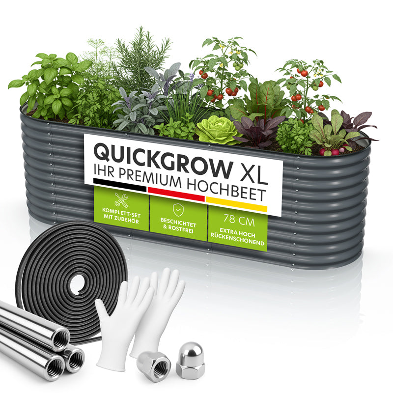 HOFGARTEN Metall-Hochbeet 'QuickGrow XL' (78 cm Beethöhe)