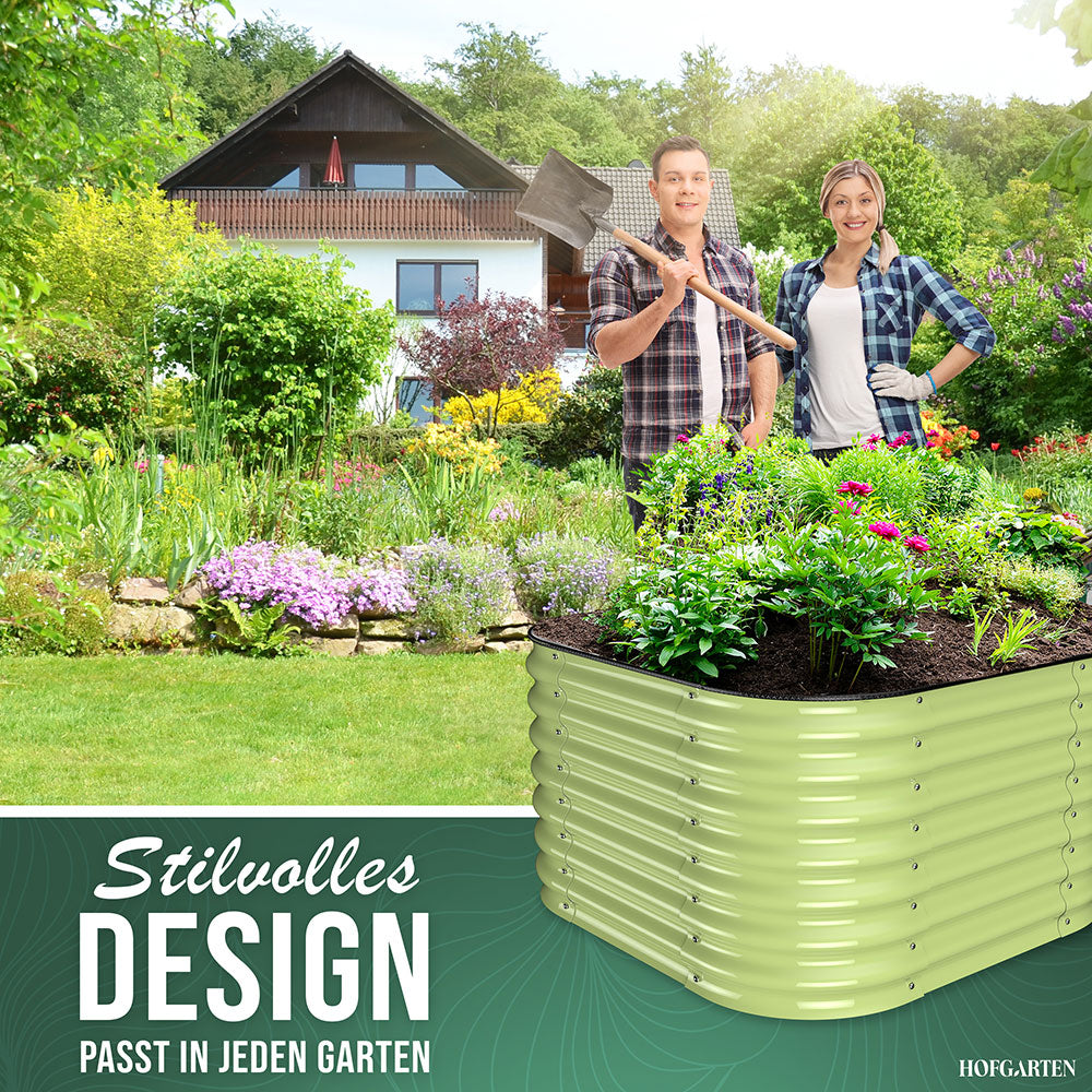 HOFGARTEN 6-in-1 Metall-Hochbeet 'QuickGrow PLUS' (60 cm Beethöhe)