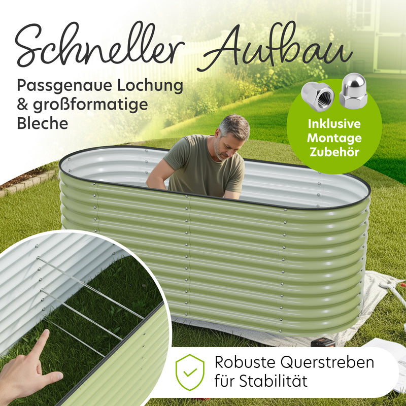 HOFGARTEN Metall-Hochbeet 'QuickGrow XL' (78 cm Beethöhe)