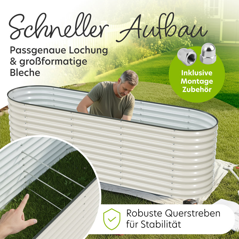 HOFGARTEN Metall-Hochbeet 'QuickGrow XL' (78 cm Beethöhe)