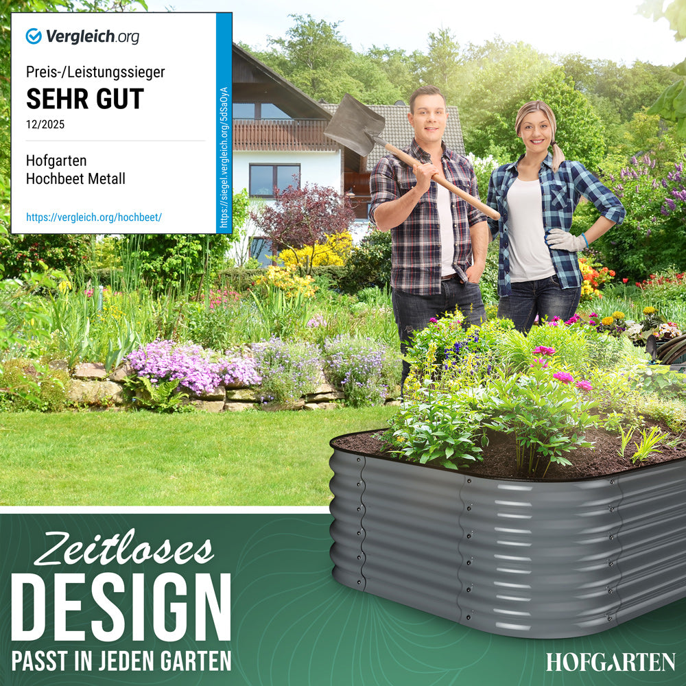 HOFGARTEN QuickGrow, 6-in-1 Metall Hochbeet
