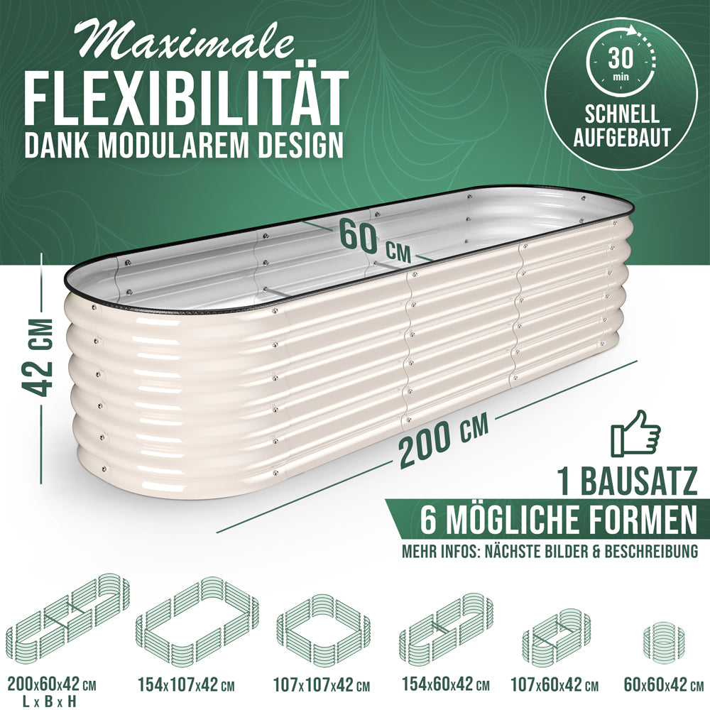 HOFGARTEN QuickGrow, 6-in-1 Metall Hochbeet