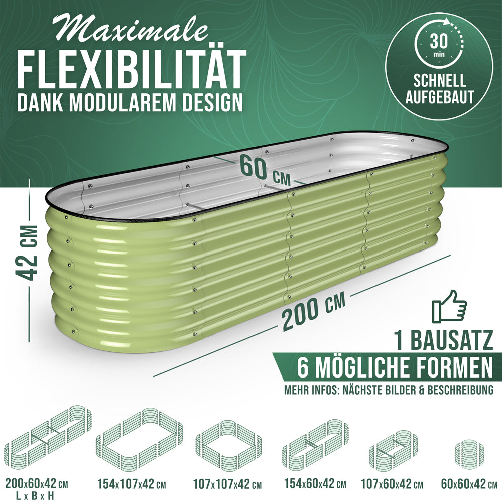HOFGARTEN QuickGrow, 6-in-1 Metall Hochbeet