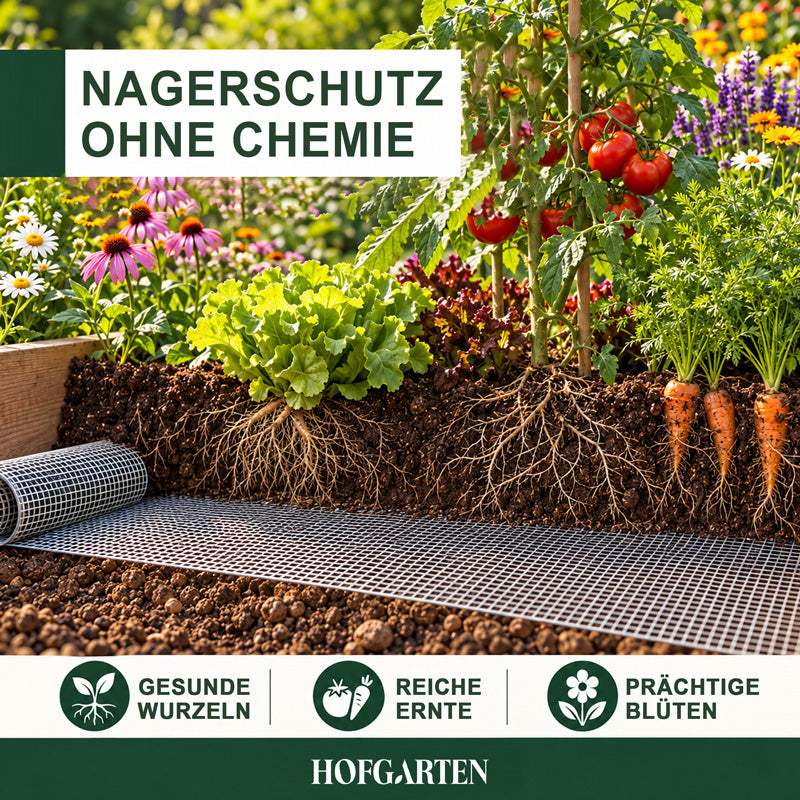 Wühlmausgitter für Hochbeete | Passgenau für 3 Beetbreiten (Bitte wählen)