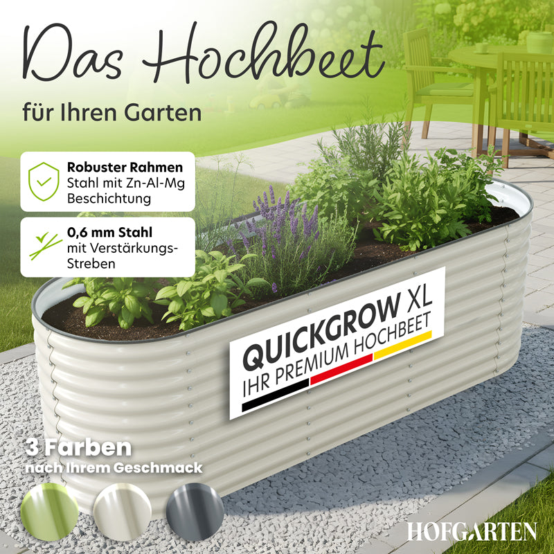 HOFGARTEN Metall-Hochbeet 'QuickGrow XL' (78 cm Beethöhe)