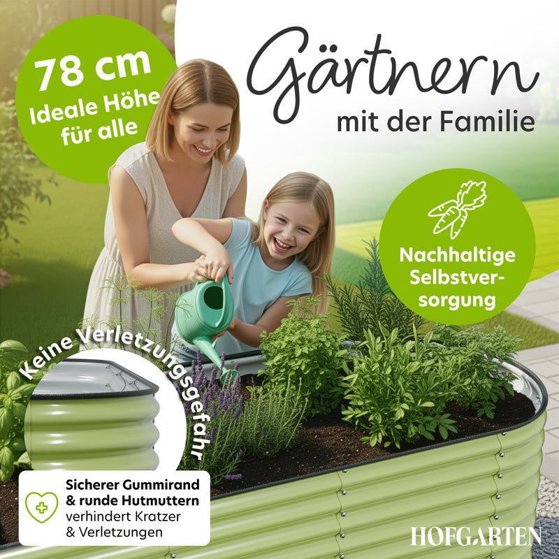 HOFGARTEN Metall-Hochbeet 'QuickGrow XL' (78 cm Beethöhe)