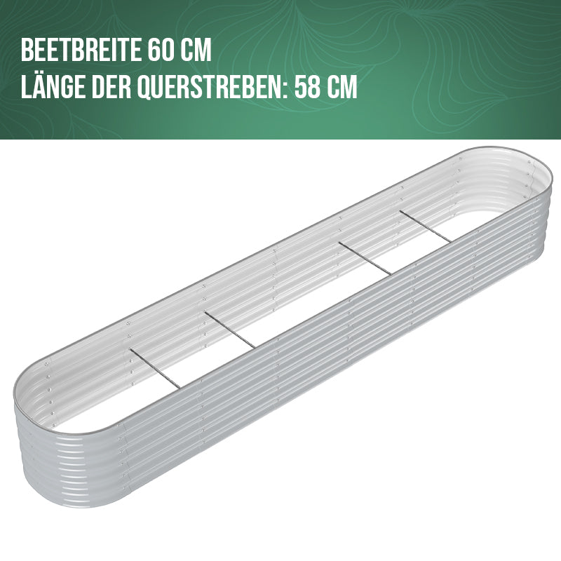 HOFGARTEN Querstreben 2er Set | Beetbreite 60 cm oder 107 cm (Bitte auswählen)
