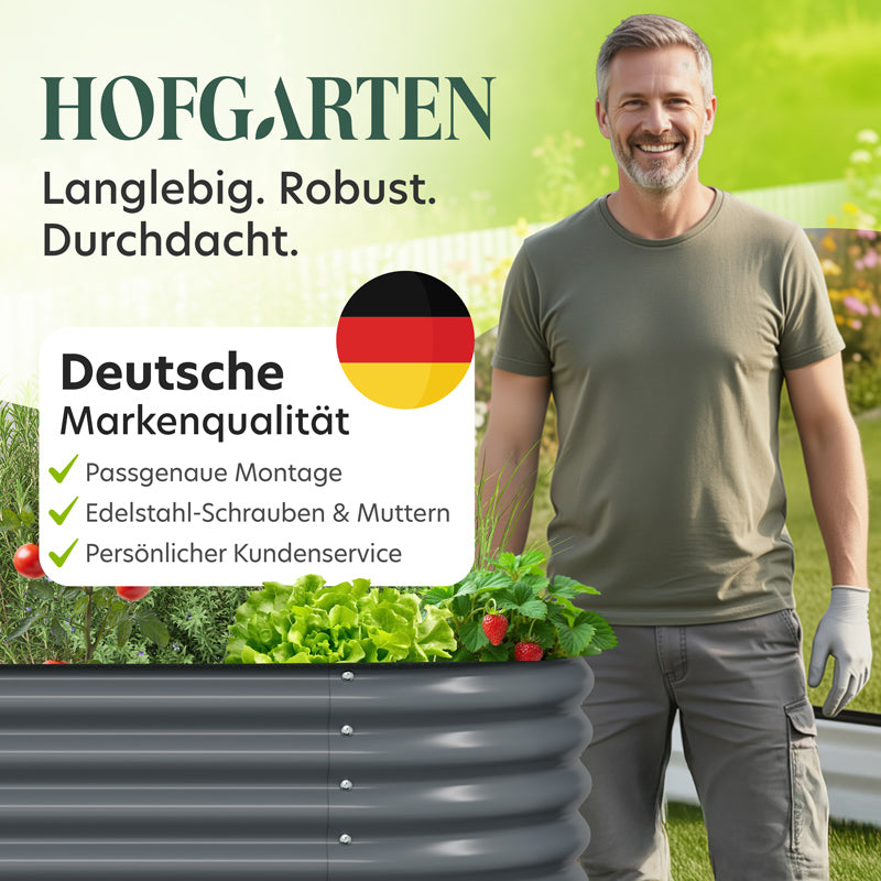 HOFGARTEN Metall-Hochbeet 'QuickGrow XL' (78 cm Beethöhe)
