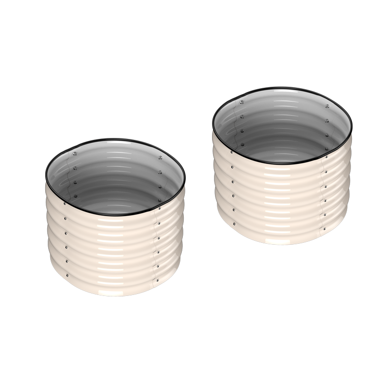 HOFGARTEN - Rundes Metall Hochbeet 60x60x42 cm (LxBxH)