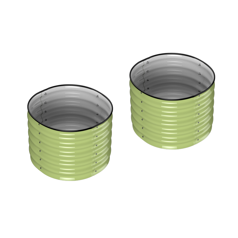 HOFGARTEN - Rundes Metall Hochbeet 60x60x42 cm (LxBxH)