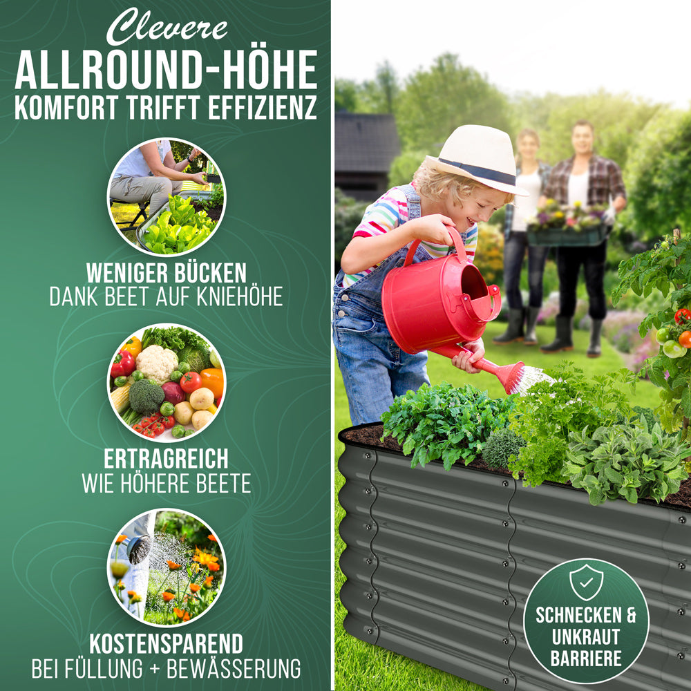 HOFGARTEN QuickGrow, 6-in-1 Metall Hochbeet