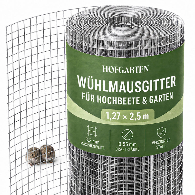 Wühlmausgitter für Hochbeete | Passgenau für 3 Beetbreiten (Bitte wählen)