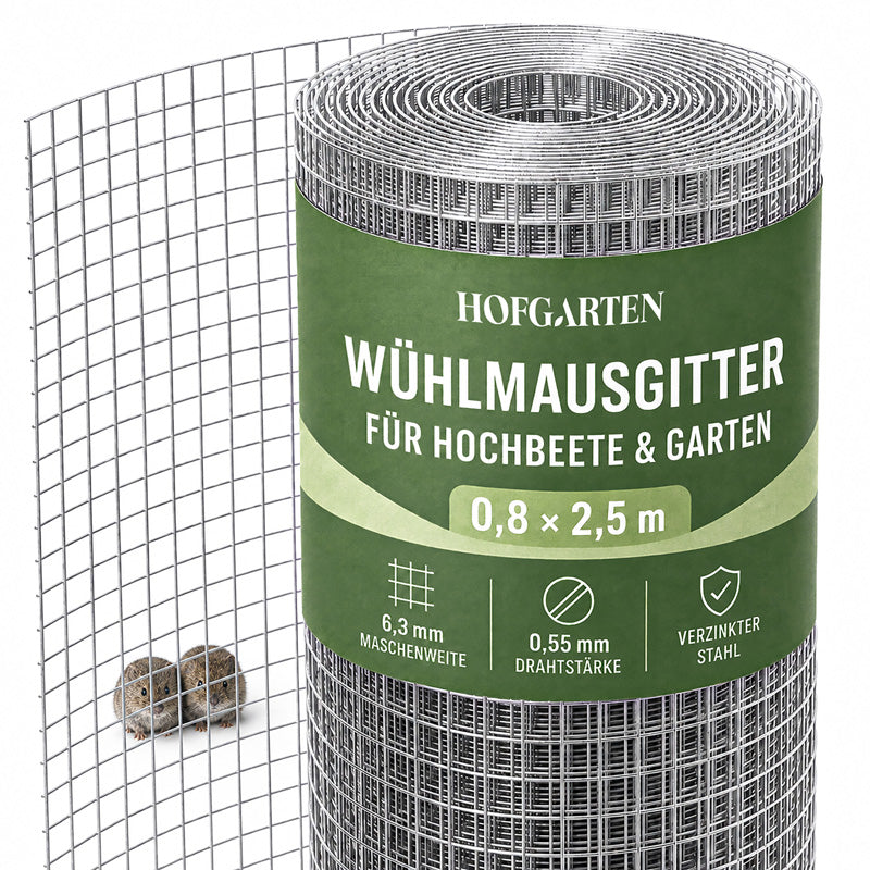 Wühlmausgitter für Hochbeete | Passgenau für 3 Beetbreiten (Bitte wählen)
