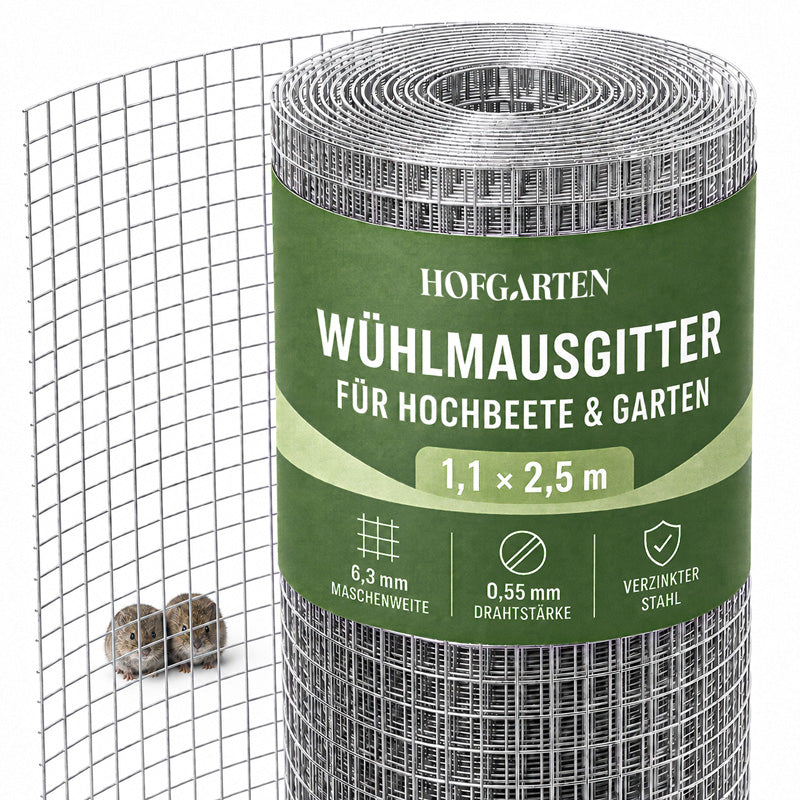 Wühlmausgitter für Hochbeete | Passgenau für 3 Beetbreiten (Bitte wählen)